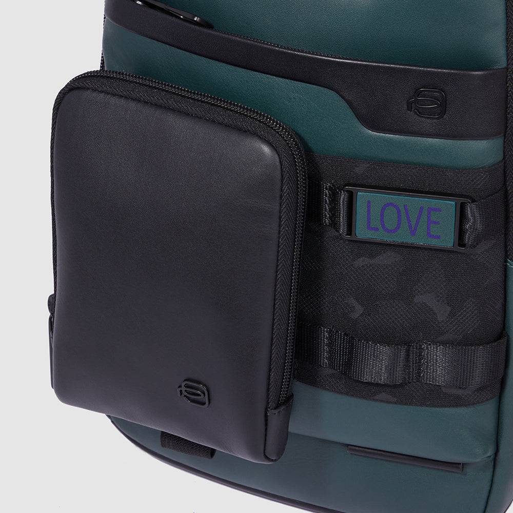Piquadro Modular mono sling bag/backpack for iPad® Spedizione Gratuita