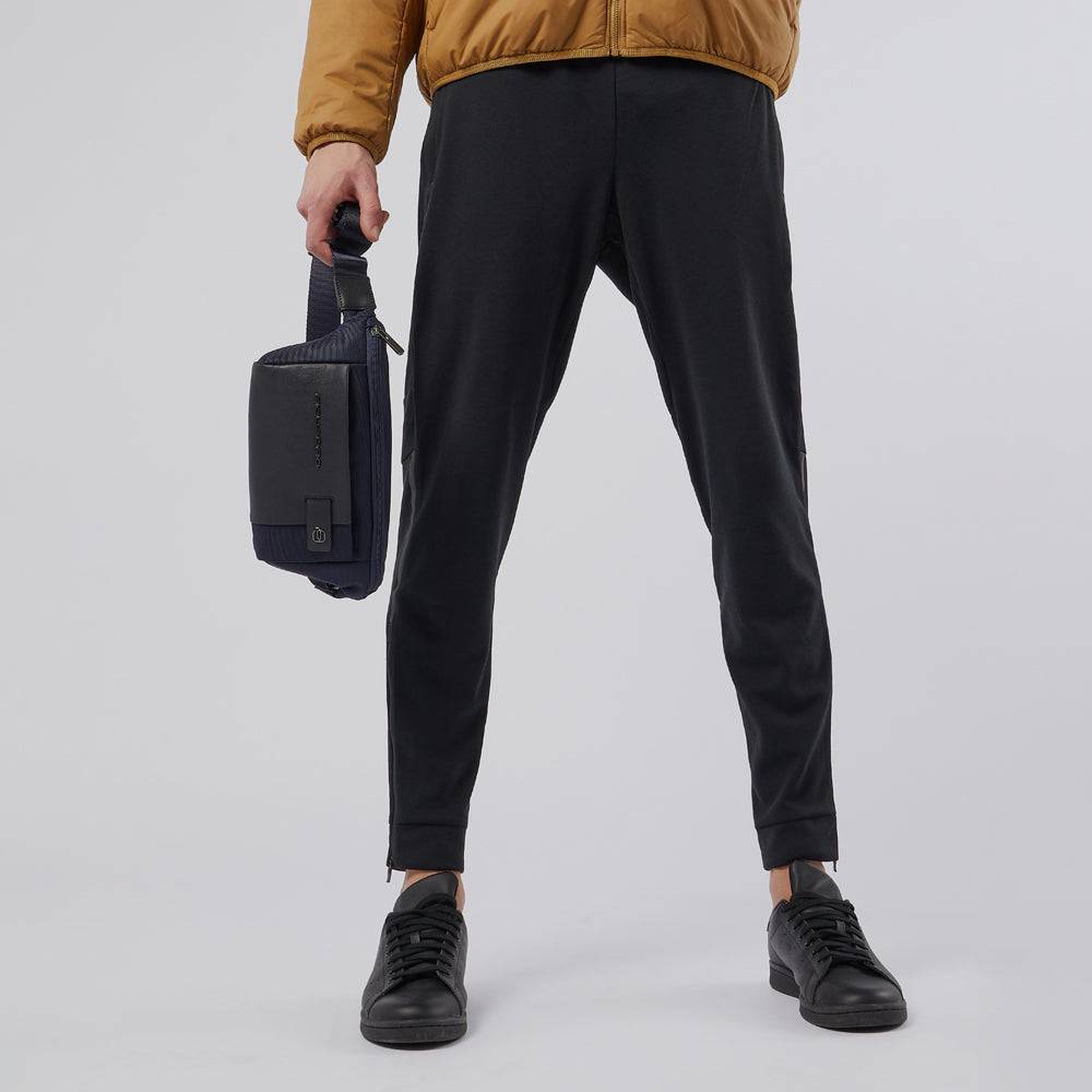 Piquadro Waist bag in recycled fabric and leather Shopping Online