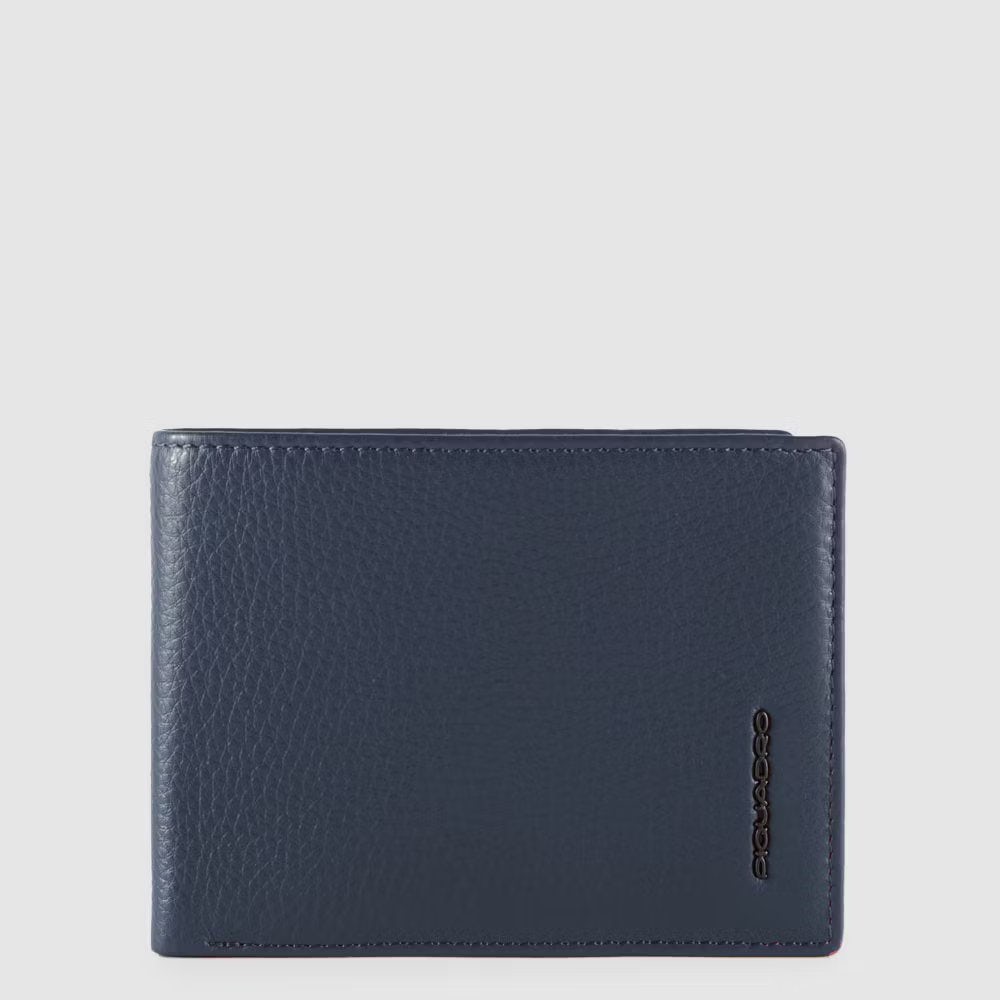 Piquadro Men’s wallet with flip up ID window, coin pocket Sconto