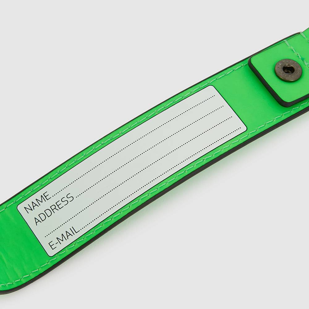 Piquadro Address Tag in leather with carabiner Offerta