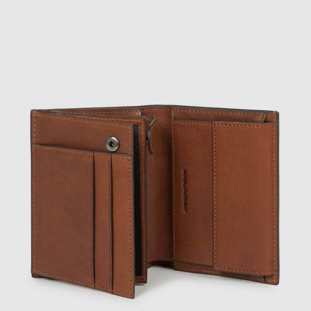 Piquadro Men’s wallet with coin pocket, credit card facilit Economico