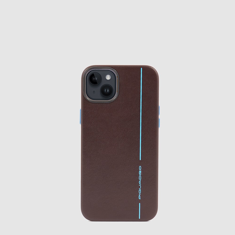 Piquadro Leather case for iPhone® 14 with 6,7” display Vendita Calda