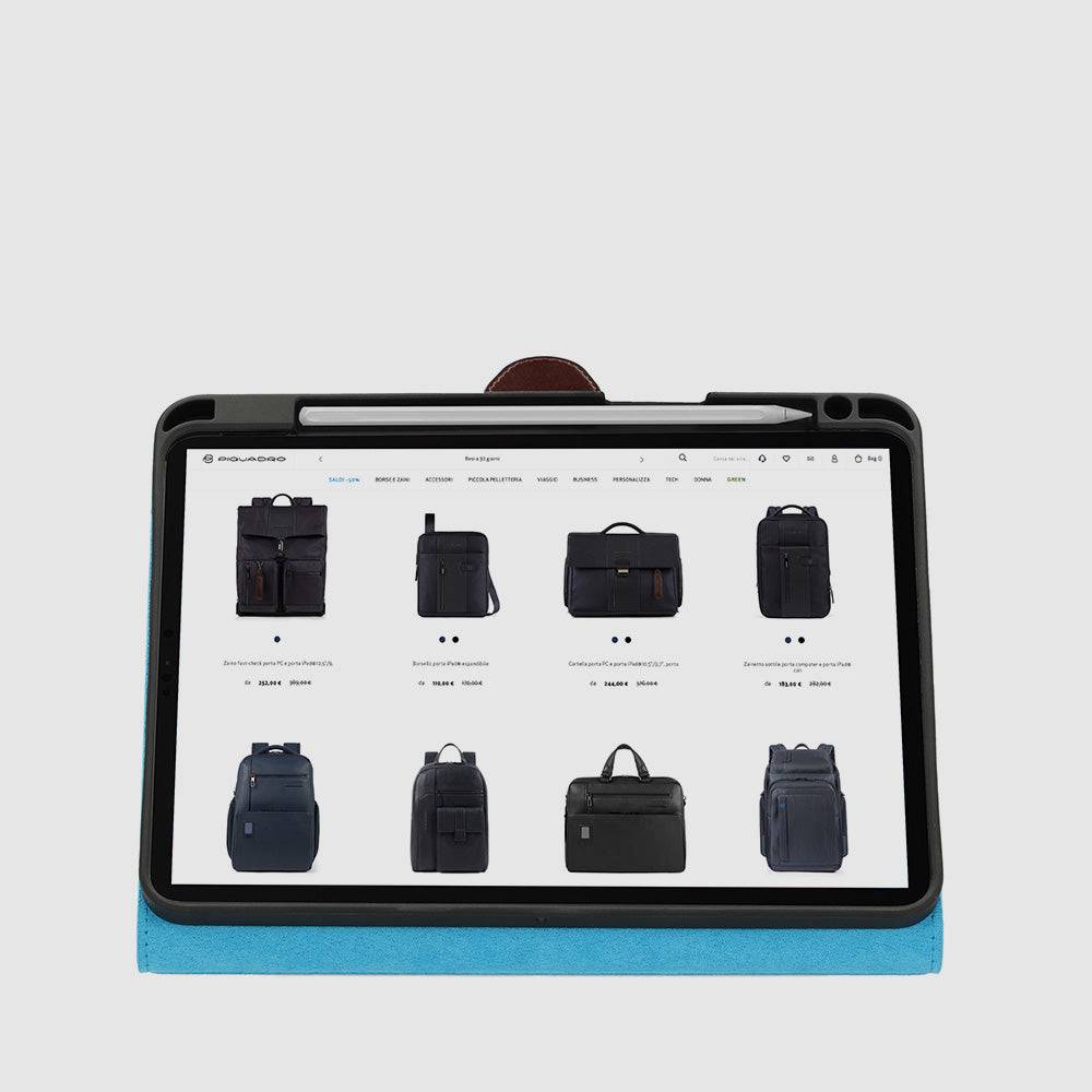 Piquadro iPad®Pro 11’’ stand up leather case Saldi Di Fabbrica