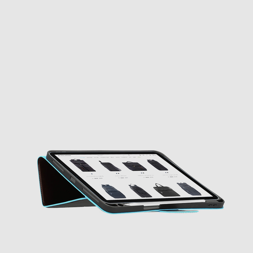 Piquadro iPad®Pro 11’’ stand up leather case Saldi Di Fabbrica