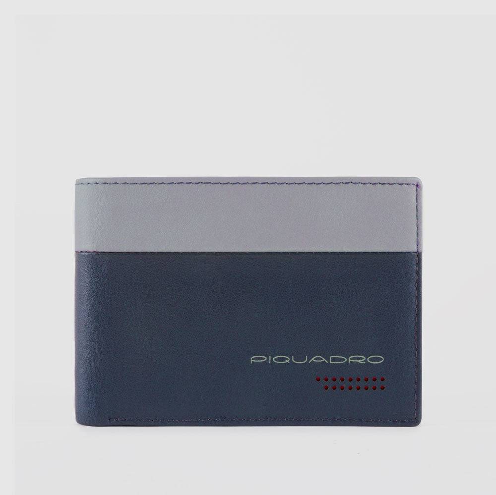 Piquadro Men’s wallet with flip up ID window, coin pocket Negozio