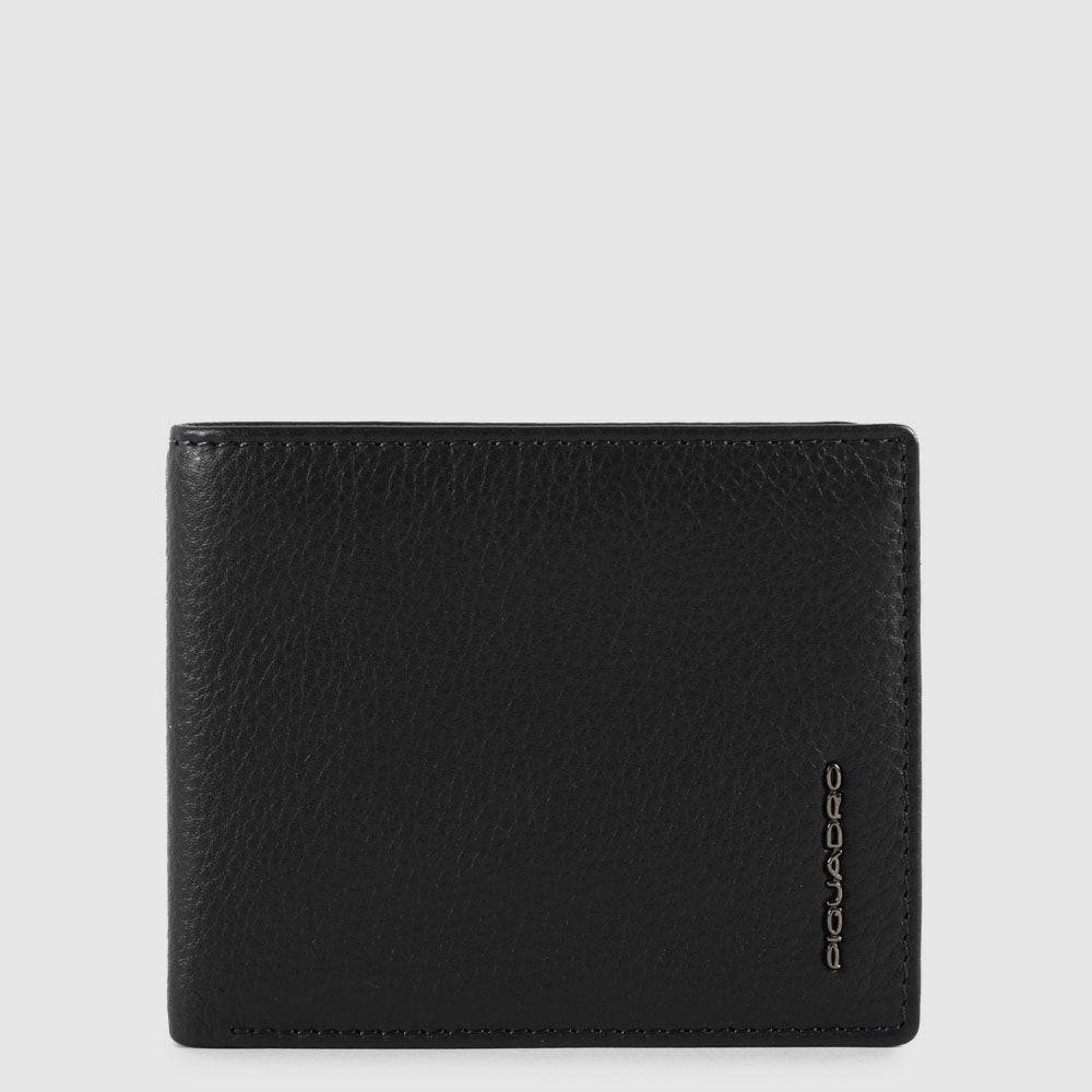 Piquadro Men’s wallet with coin case, credit card facility, Nuova