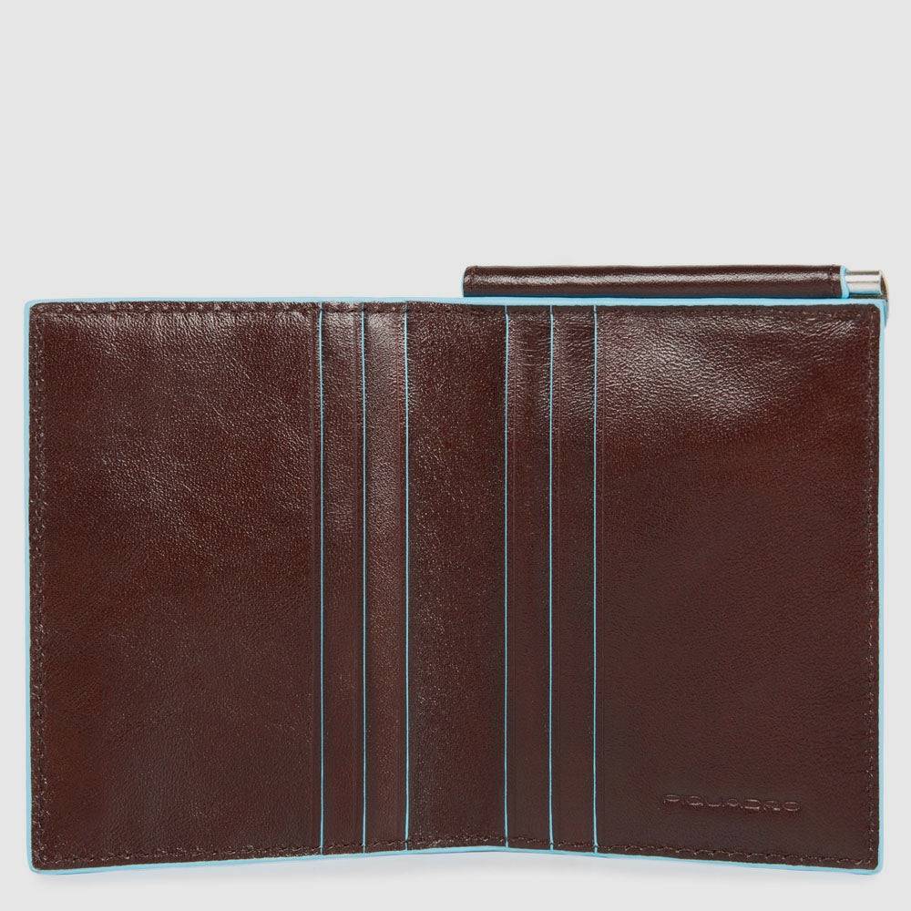 Piquadro Men’s vertical wallet samll with money clip 2025