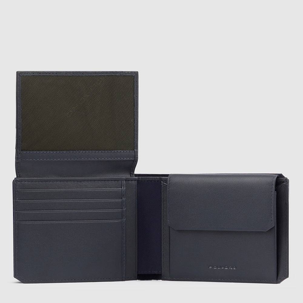 Piquadro Men’s wallet with flip up ID window Italia