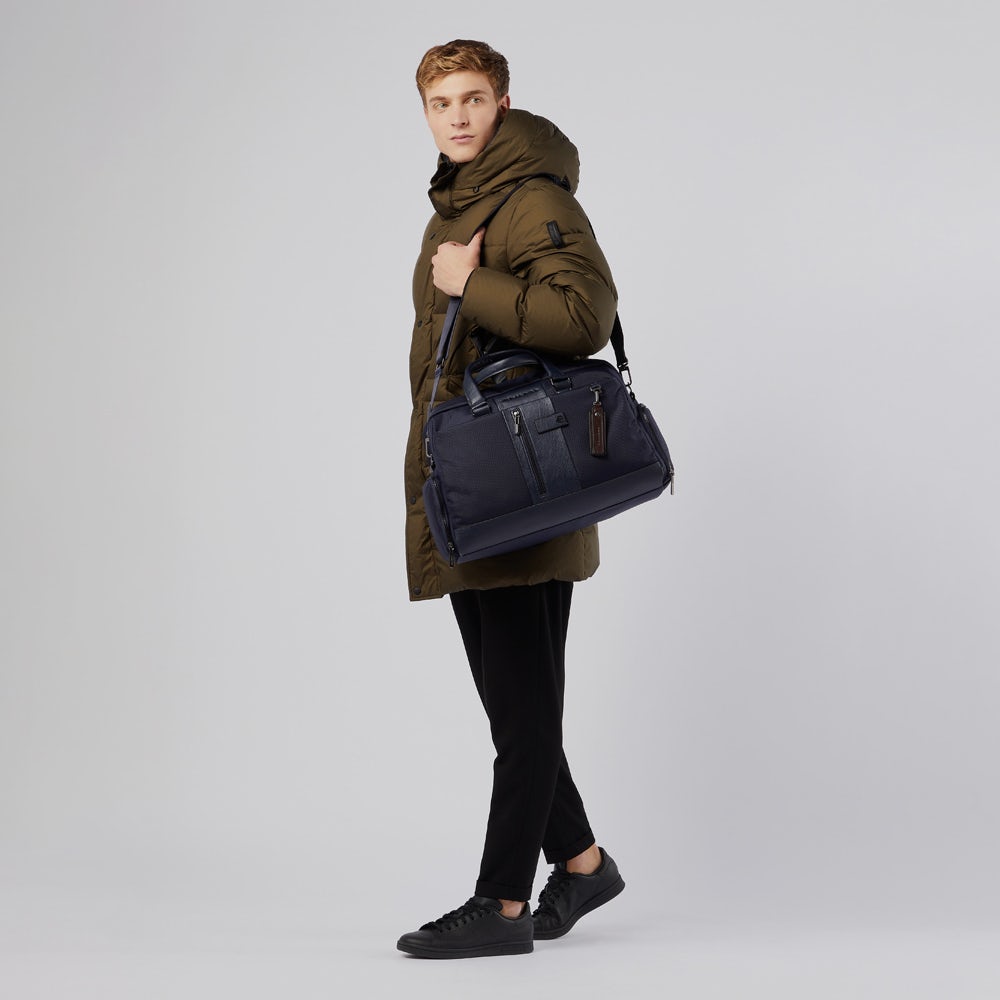 Piquadro Duffel bag in recycled fabric In Linea