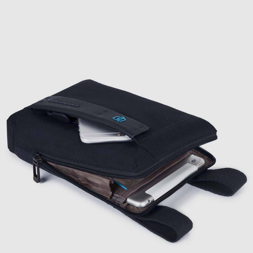 Piquadro Organised pocket cross-body bag with iPad®mini Prezzo Ridotto