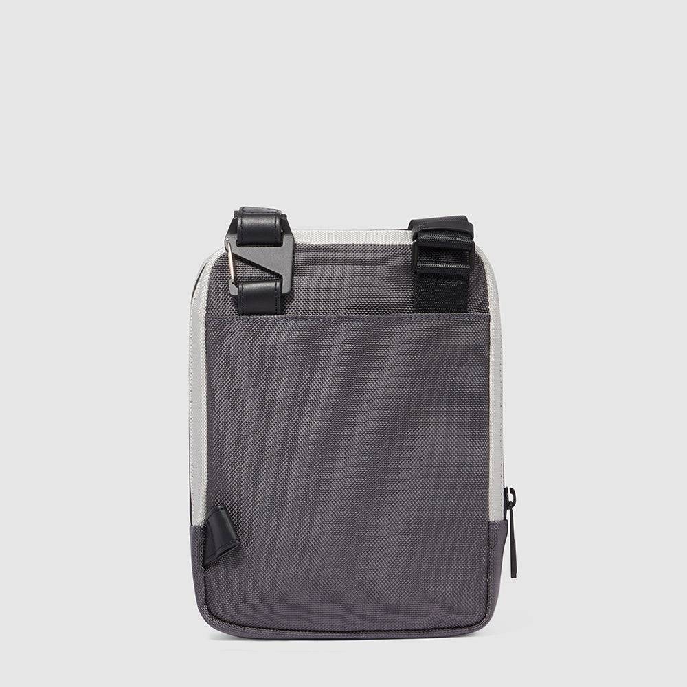Piquadro iPad®mini pocket crossbody bag in recycled fabric Outlet