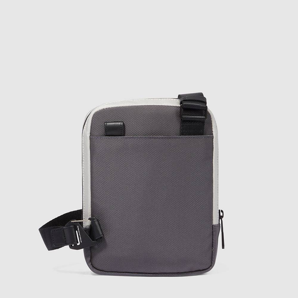 Piquadro iPad®mini pocket crossbody bag in recycled fabric Outlet