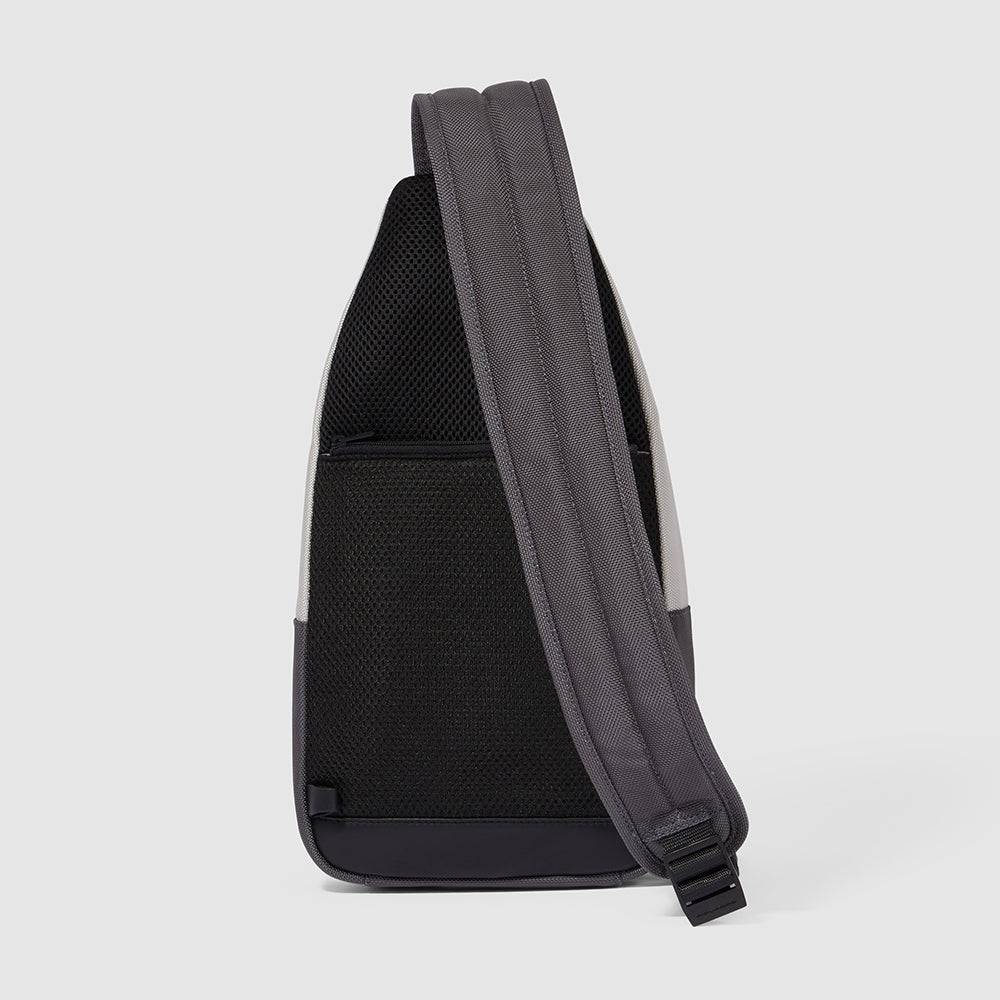 Piquadro Mono sling bag for iPad®mini in recycled fabric In Vendita