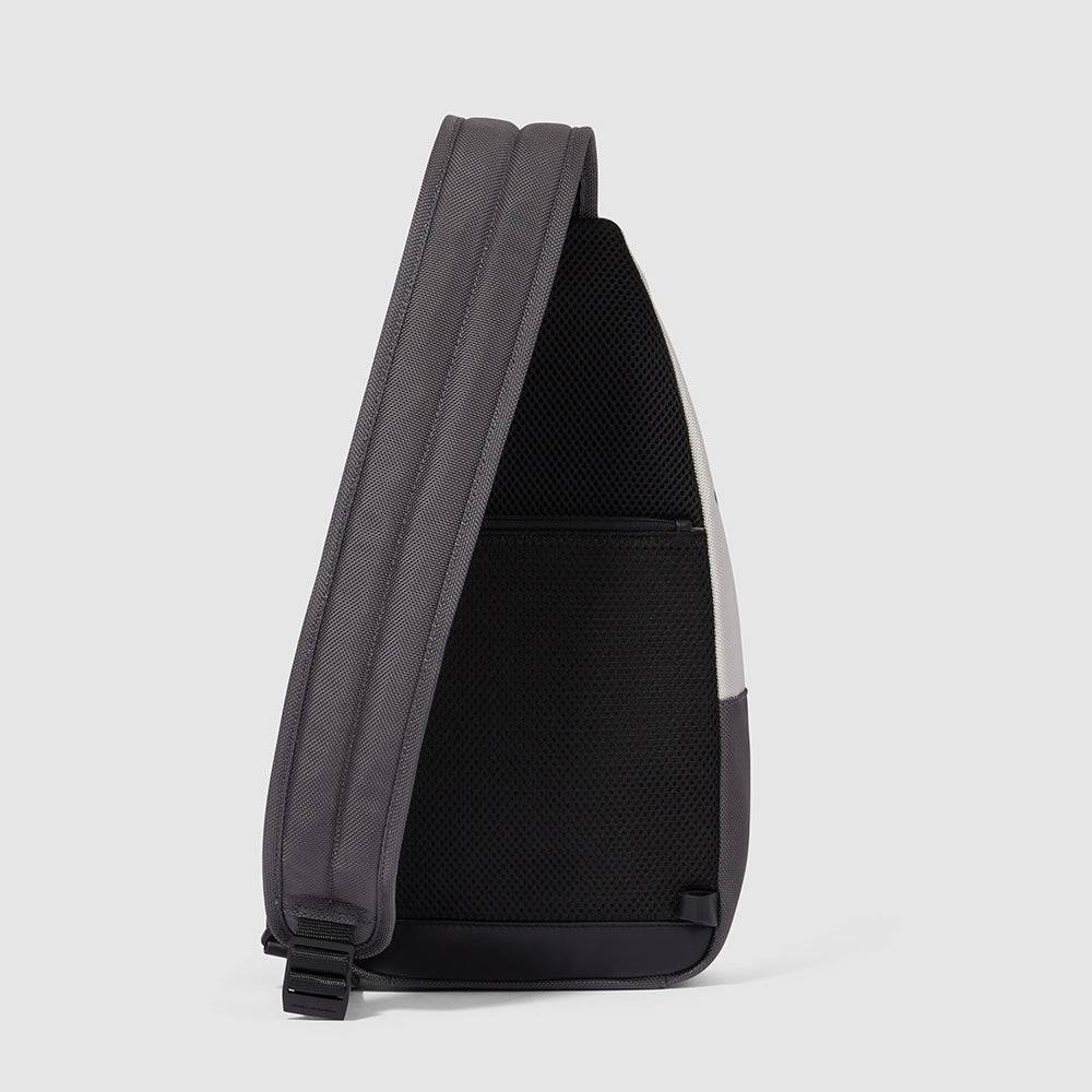 Piquadro Mono sling bag for iPad®mini in recycled fabric In Vendita