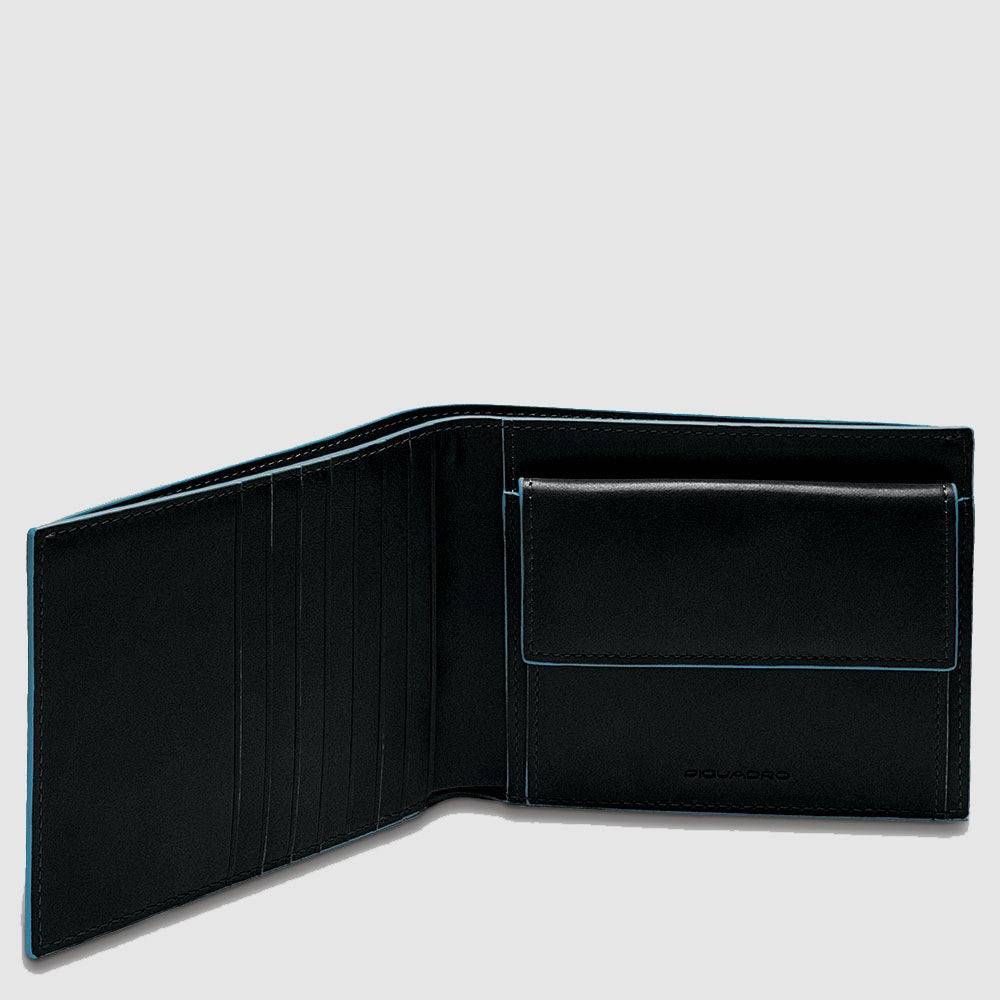 Piquadro Men’s wallet with coin case and credit card slots Hotsell