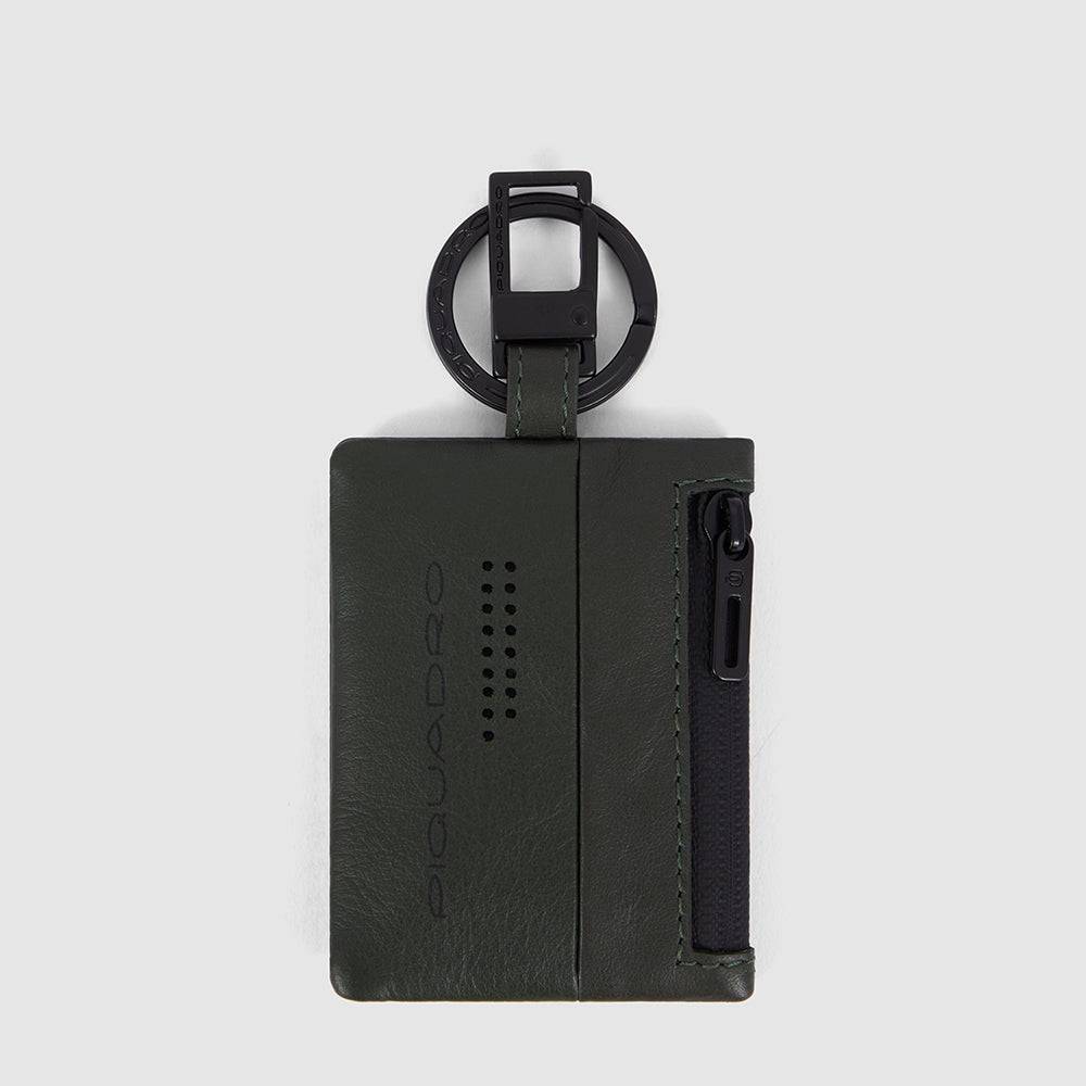 Piquadro Keychain with CONNEQU and side zipped pocket Negozi Online