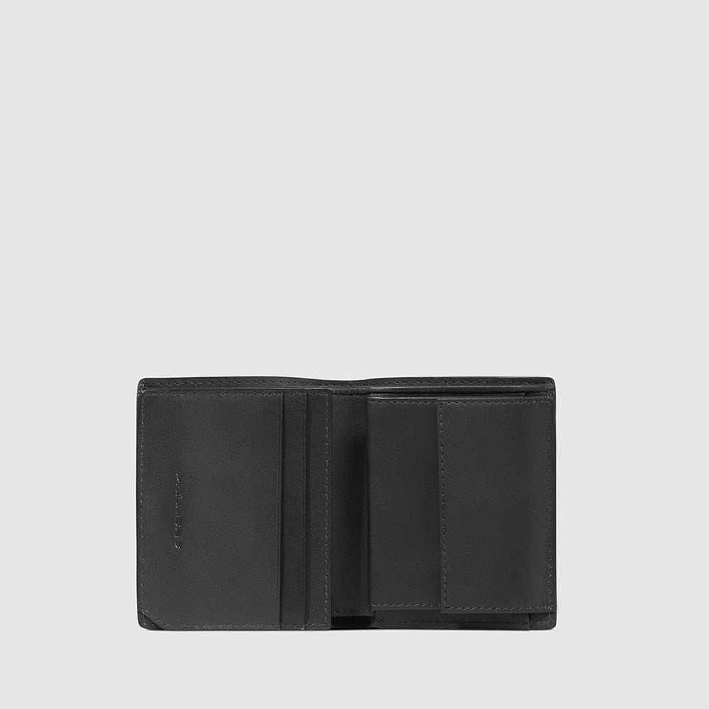 Piquadro Vertical men’s wallet with coin pocket Qualità