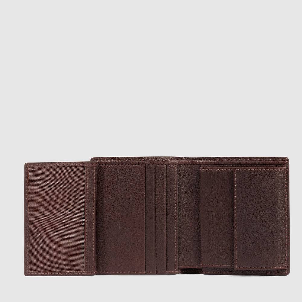 Piquadro Vertical men’s wallet with coin pocket Vendita