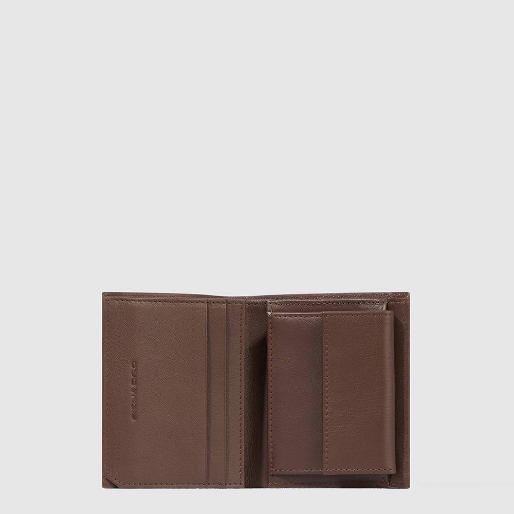 Piquadro Vertical men’s wallet with coin pocket Saldi