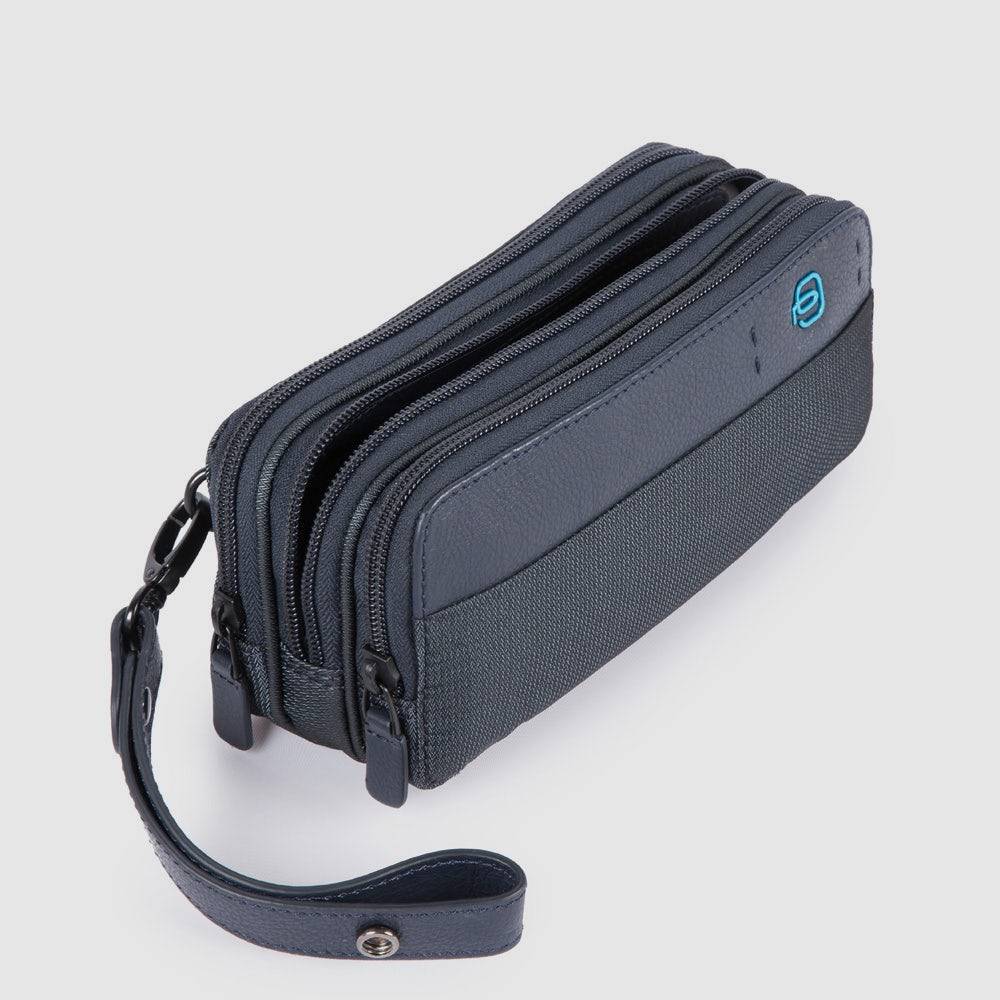 Piquadro Case with three dividers and wrist strap Vendita Calda