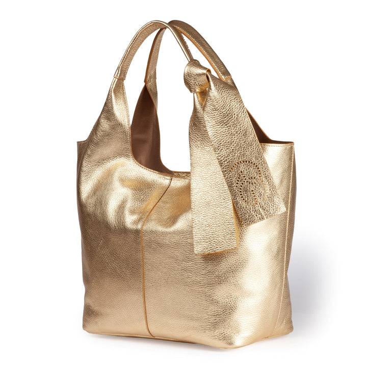 Roberta Gandolfi Maia Tote borsa hobo in pelle martellata Spedizione Gratuita