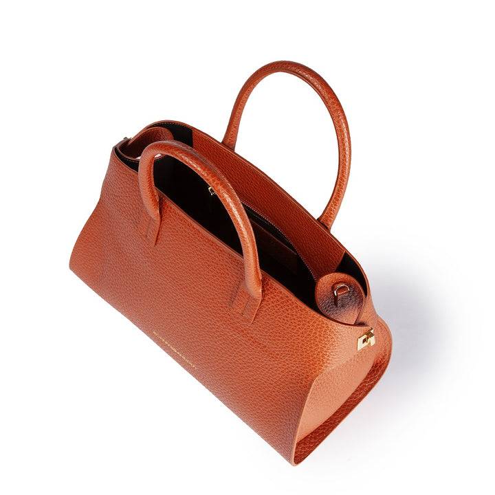 Roberta Gandolfi Elodie bowling medium borsa a mano in pelle con tracolla staccabile e regolabile In Saldo
