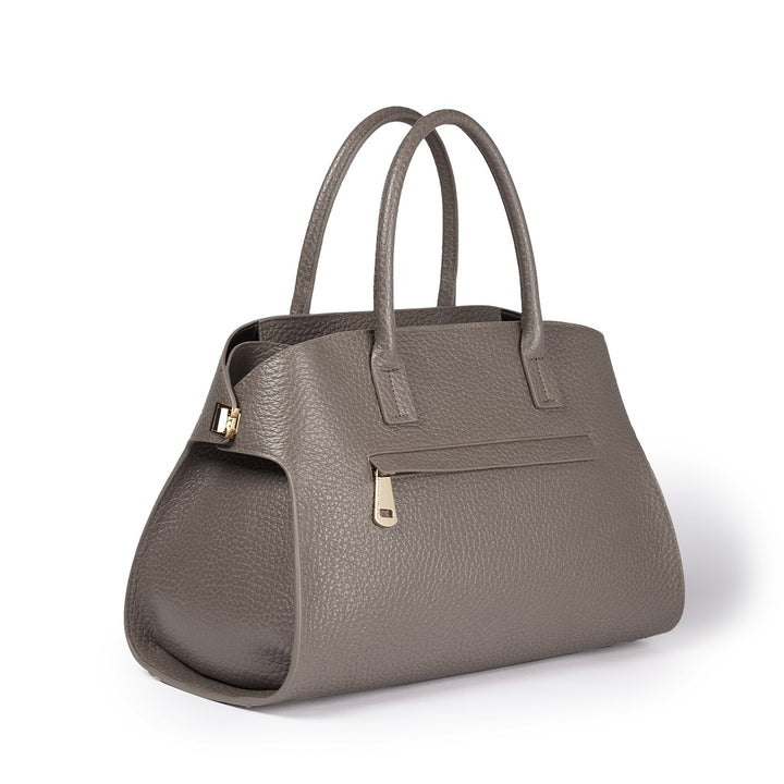 Roberta Gandolfi Elodie bowling medium borsa a mano in pelle con tracolla staccabile e regolabile Nuova