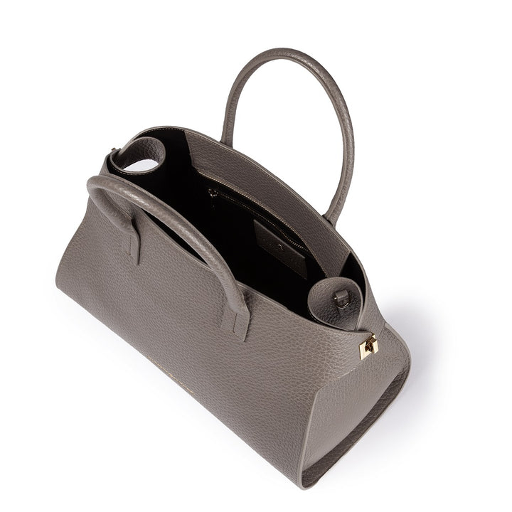 Roberta Gandolfi Elodie bowling medium borsa a mano in pelle con tracolla staccabile e regolabile Nuova
