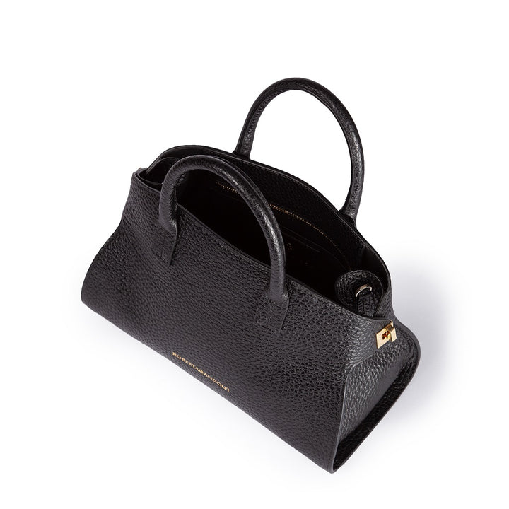 Roberta Gandolfi Elodie bowling small borsa a mano in pelle con tracolla staccabile e regolabile Moda