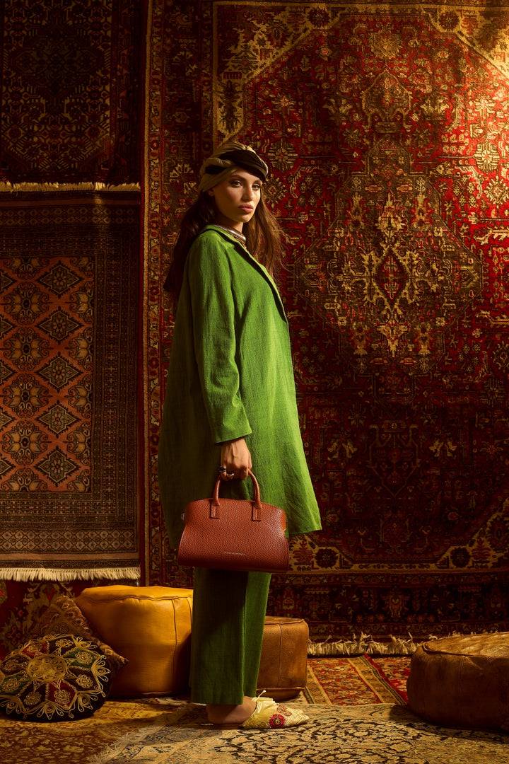 Roberta Gandolfi Elodie bowling small borsa a mano in pelle con tracolla staccabile e regolabile Italy