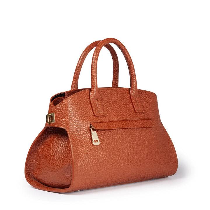 Roberta Gandolfi Elodie bowling small borsa a mano in pelle con tracolla staccabile e regolabile Italy