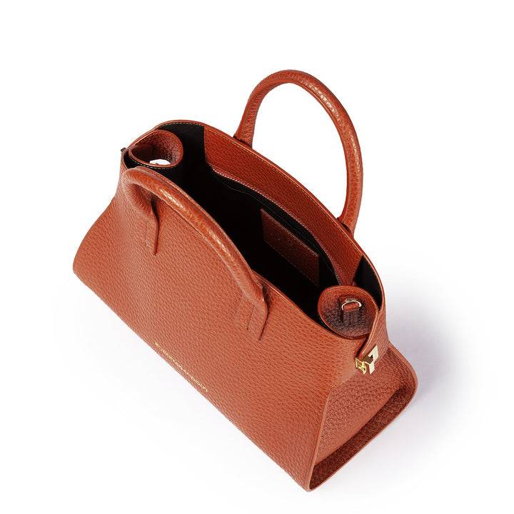 Roberta Gandolfi Elodie bowling small borsa a mano in pelle con tracolla staccabile e regolabile Italy