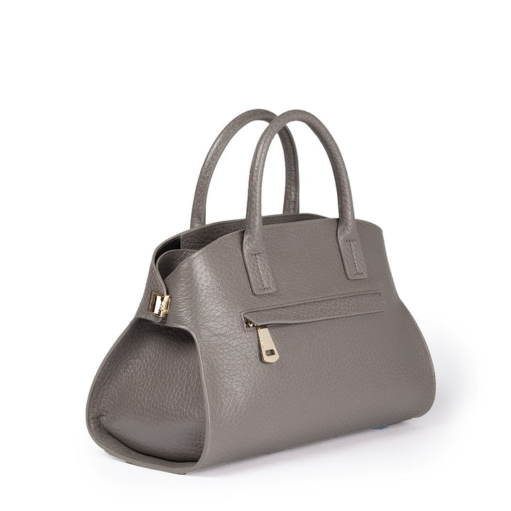 Roberta Gandolfi Elodie bowling small borsa a mano in pelle con tracolla staccabile e regolabile Italia
