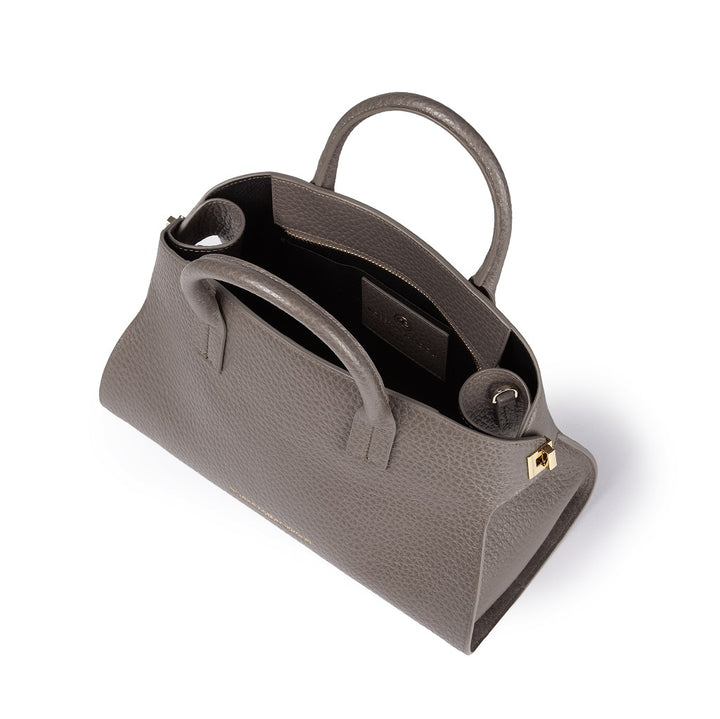 Roberta Gandolfi Elodie bowling small borsa a mano in pelle con tracolla staccabile e regolabile Italia