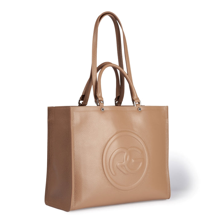 Roberta Gandolfi Roberta Pelle Large Borsa a mano in pelle con doppi spallacci per essere portata a spalla e tramezza Pezzi Unici