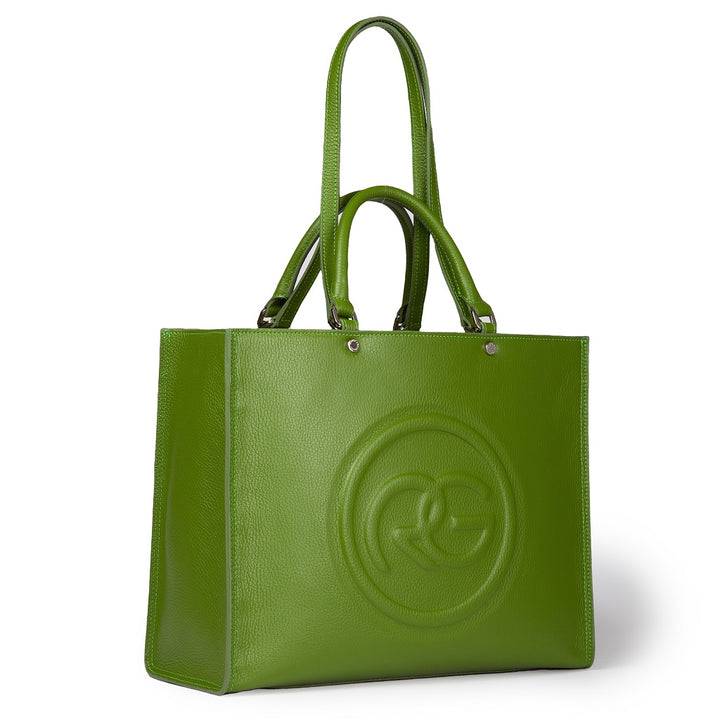 Roberta Gandolfi Roberta Pelle Large Borsa a mano in pelle con doppi spallacci per essere portata a spalla e tramezza Soddisfazione Garantita