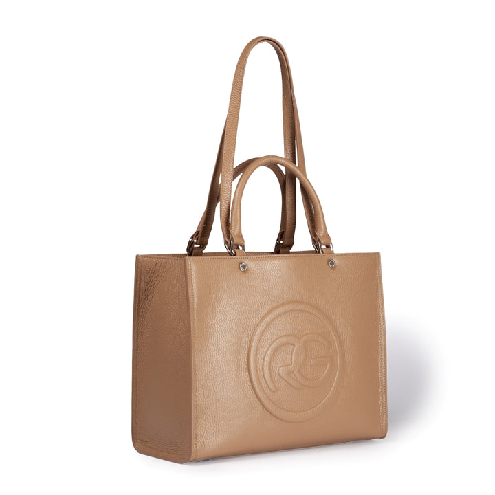 Roberta Gandolfi Roberta Pelle medium Borsa a mano in pelle con doppi spallacci per essere portata a spalla e tramezza Qualità Garantita