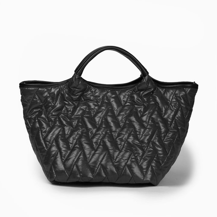 Roberta Gandolfi Joy Puffy borsa trasformabile 5 modelli in 1 in tessuto antigoccia finiture in pelle di vitello e tracolla staccabile Consegna Veloce