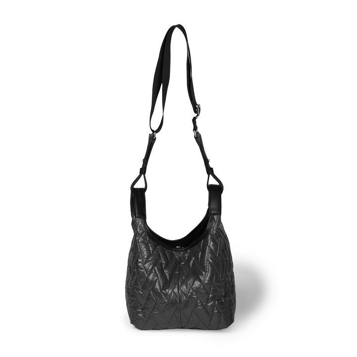 Roberta Gandolfi Joy Puffy borsa trasformabile 5 modelli in 1 in tessuto antigoccia finiture in pelle di vitello e tracolla staccabile Consegna Veloce