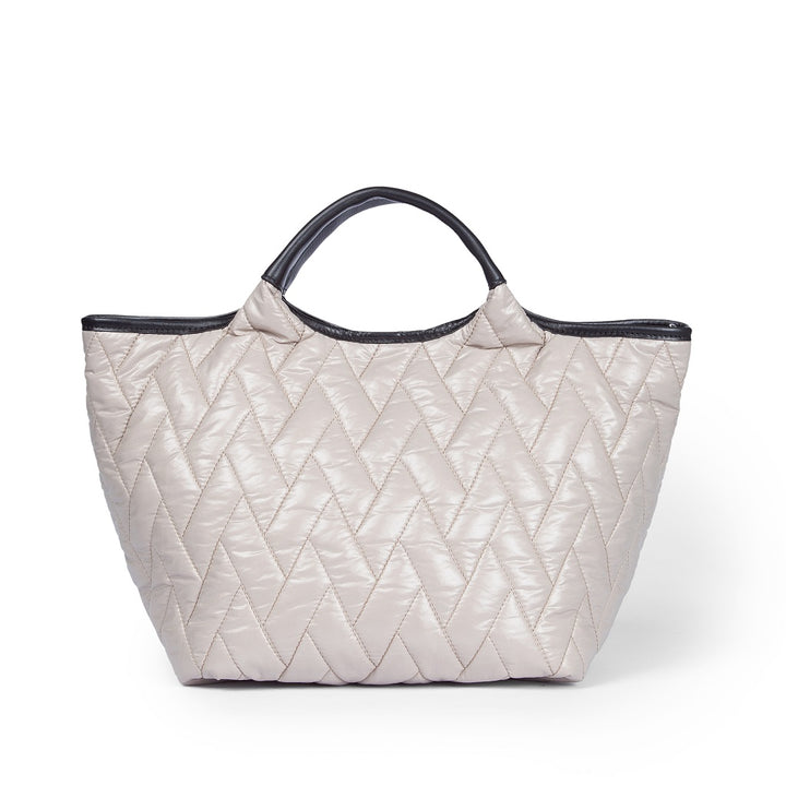Roberta Gandolfi Joy Puffy borsa trasformabile 5 modelli in 1 in tessuto antigoccia finiture in pelle di vitello e tracolla staccabile Promozione Limitata