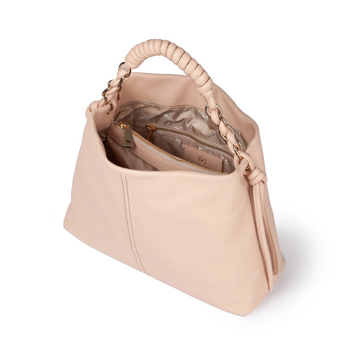Roberta Gandolfi Amina large borsa a mano in pelle con manico tubolare fasciato e tracolla staccabile Fino Al -60%
