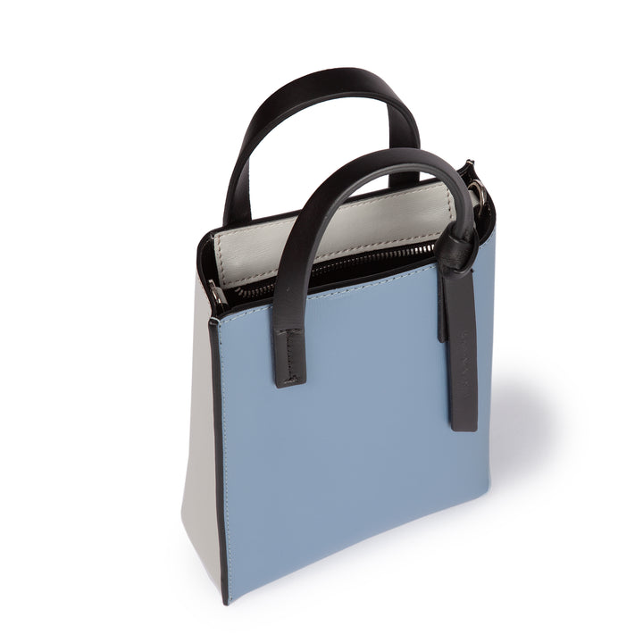 Roberta Gandolfi Cinzia Mini bag in pelle bicolor e tracolla staccabile Shopping Online