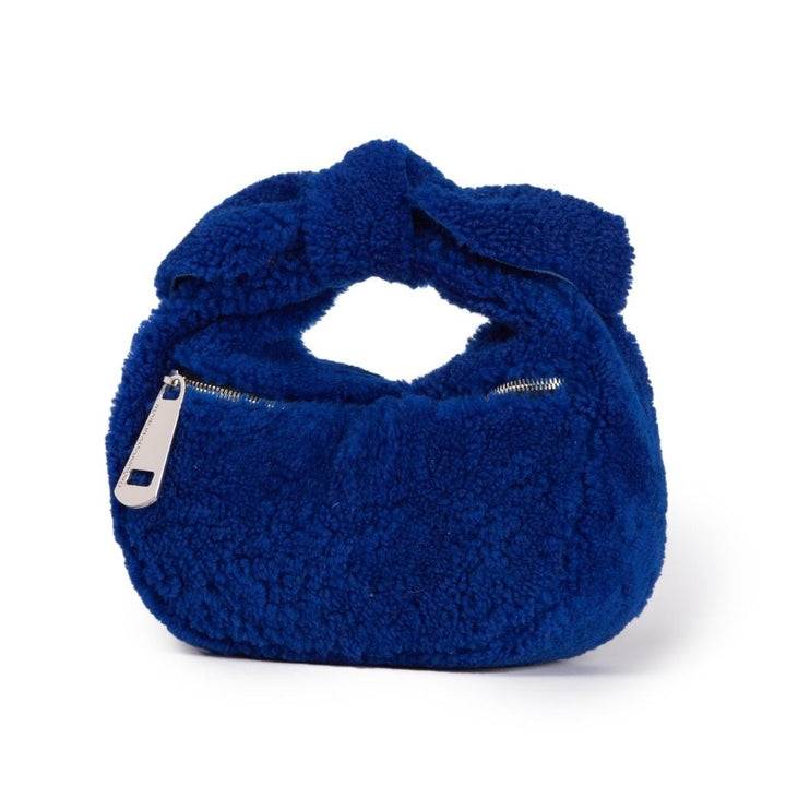 Roberta Gandolfi Bunny Teddy mini bag in shearling con tracolla in pelle staccabile In Linea