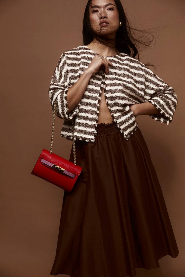 Roberta Gandolfi Chiara tracollina crossbody con chiusura girello e tracolla in catena Shopping Online