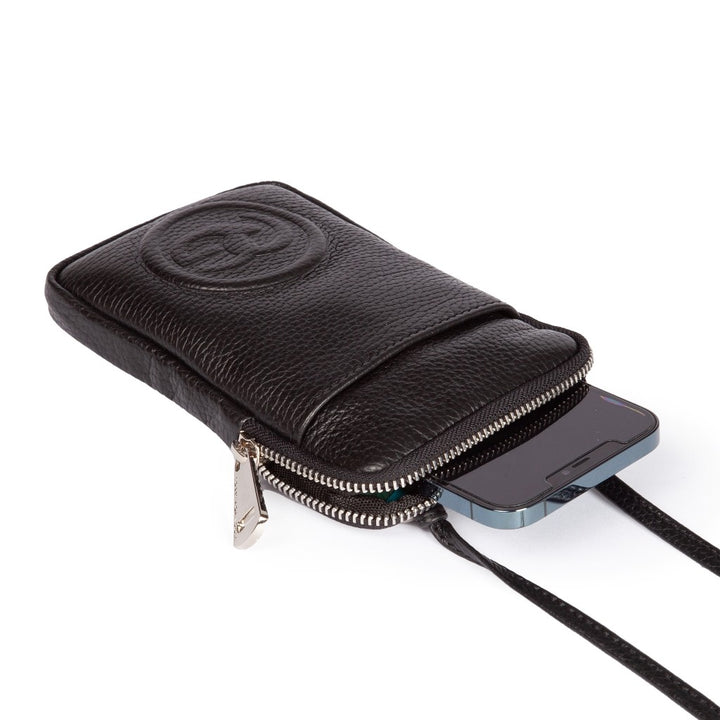 Roberta Gandolfi RG Phone holder in pelle di vitello con tracolla staccabile e regolabile Vendita Calda