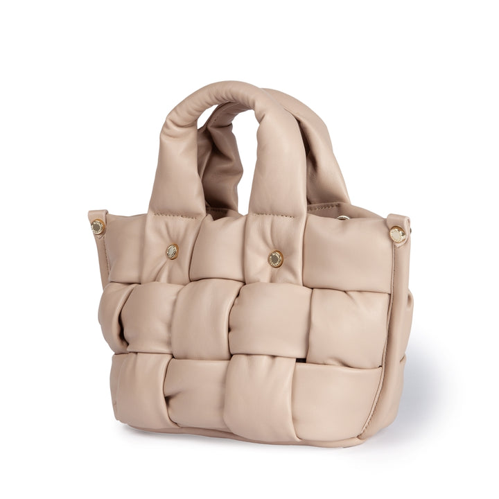Roberta Gandolfi Greta Mini Nappa borsa in soffice pelle di agnello imbottita ed intrecciata a mano 2025