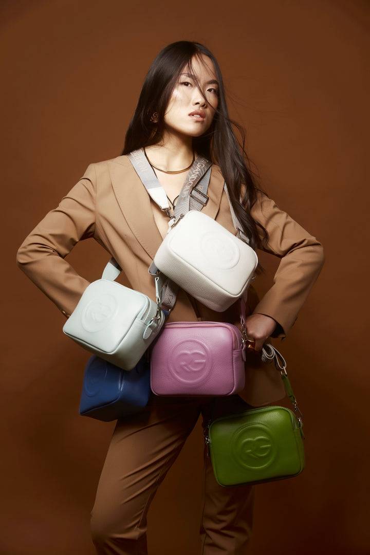 Roberta Gandolfi Roberta Pelle camera e crossbody in pelle con doppio scomparto e tracolla staccabile Pezzi Unici