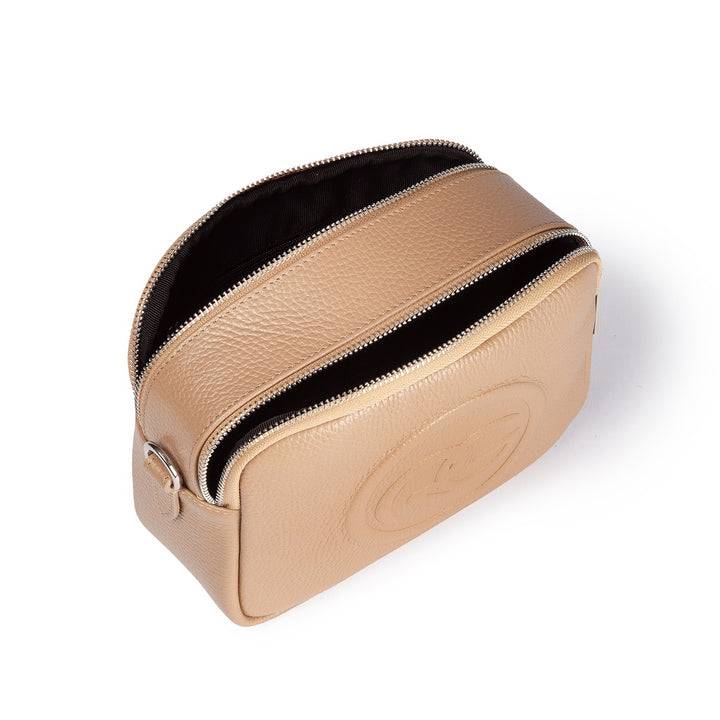 Roberta Gandolfi Roberta Pelle camera e crossbody in pelle con doppio scomparto e tracolla staccabile Soddisfazione Garantita