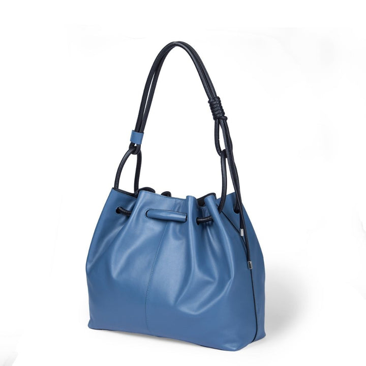 Roberta Gandolfi Gisella Large borsa con doppia portabilità mano o spalla in morbido vitello Consegna Veloce