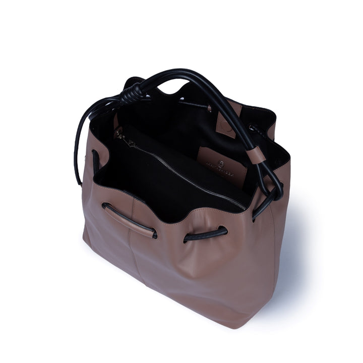 Roberta Gandolfi Gisella Large borsa con doppia portabilità mano o spalla in morbido vitello Promozione Limitata